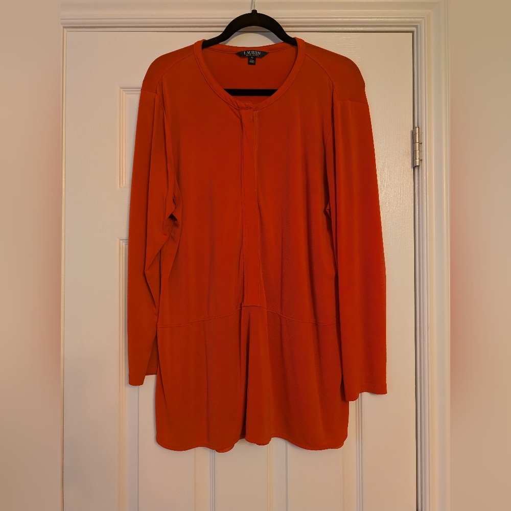 Lauren Ralph Lauren Vibrant Red Top